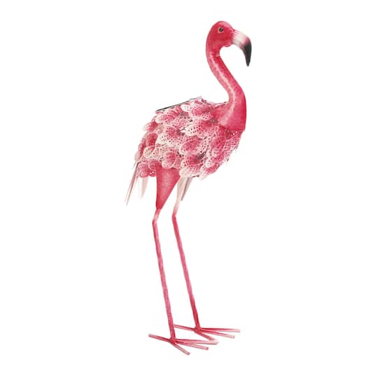 20.25" Pretty Flamingo with Solar Light